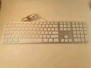 Apple Wired Keyboard for Mac Mini iMac Macbook Pro w/ Numeric Keypad White A1243 - Picture 1 of 7