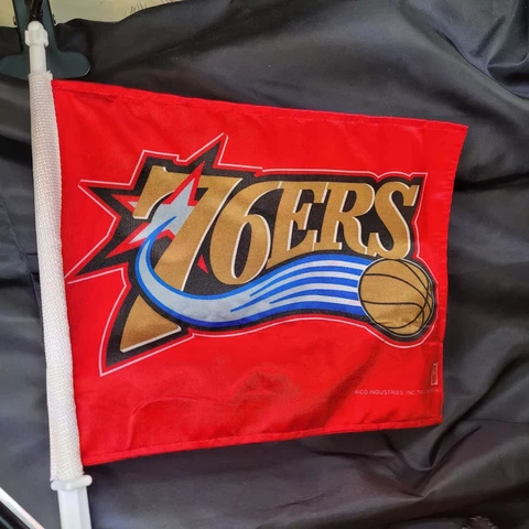 Philadelphia 76ers NBA Car Window Flag Rico Industries Cover