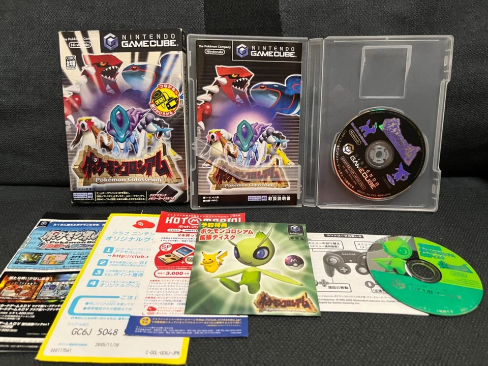 Pokemon Colosseum & Celebi Bonus Disc Nintendo Gamecube GC Tested - Image 1 of 4