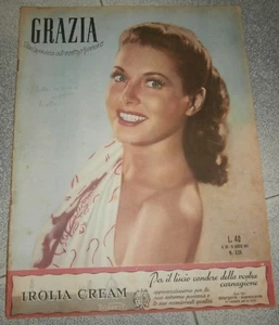 GRAZIA # 338 - Vintage Italian FASHION Magazine - 1947 - JOAN THORSEN - Imagen 1 de 5