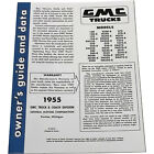 1955 GMC Truck; Owners Guide and Data Booklet; 12 Pages