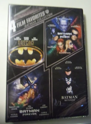 4 FILM FAVORITES: BATMAN COLLECTION DVD - NEW SEALED-FREE SHIPPING - Image 1 of 2