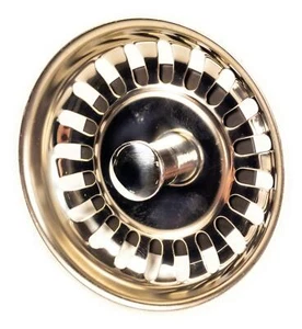 Strainer Plug With Stem 79mm Dia. Sink Basket Waste Stainless Steel Drain Plug - Picture 1 of 2