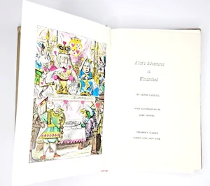 Vintage ALICE IN WONDERLAND Book by Lewis Carroll Illustrations by John Tenniel - Imagen 1 de 11