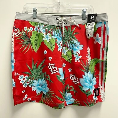 Pantalones Cortos de Natación Hurley X '47 St. Louis Cardinals Para Hombres Phantom Puerta Trasera 34W 18L Nuevos Foto 1 de 4