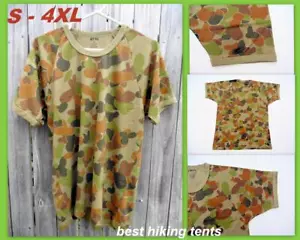 Auscam Military Army Cotton T-Shirt Short Sleeve Bdu Tactical Style Cloth Tshirt - Picture 1 of 19
