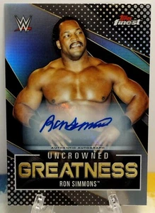 Ron Simmons Auto 2021 Topps Finest WWE Uncrowned Greatness Autograph #UG-15 - Picture 1 of 3