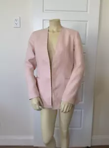 Lafayette 148 New York Womens Linen Business Collarless Blazer Jacket Sz 6 NWT - Picture 1 of 8