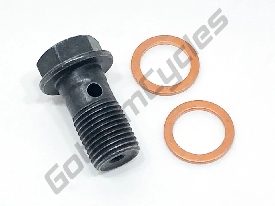 Brembo Front/Rear Black Brake Caliper Clutch Master Cylinder Banjo Bolt Washers - Image 1 of 1