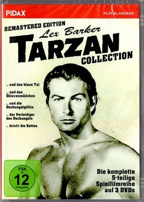 TARZAN COLLECTION - Lex Barker -  5 FILM Remastered Edition - NEW DVD Box Set - Image 1 of 2