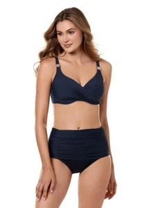 Miraclesuit Women's Swimwear Solid Norma Jean Retro Style Tummy Control Bathing - Picture 1 of 6