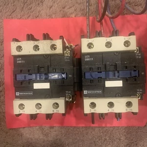 TELEMECANIQUE LC2D8011- 125 Ampere, 600V, 3-polig, Umkehrschütz, 120V Spule - Bild 1 von 7