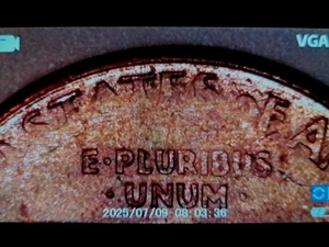 1999 D AU Lincoln Memorial Penny Strike Through Grease Reverse Error NICE - Picture 1 of 3