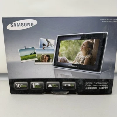Samsung HD Digital Photo Frame Viewer SPF-107H BT10PS 10" SLIM Screen 1GB Memory - Image 1 of 3