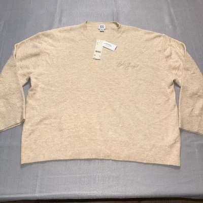 New BDG Women’s sweater  Urban Outfitters BDG Jeans  Ivory oversized XL - Image 1 of 4