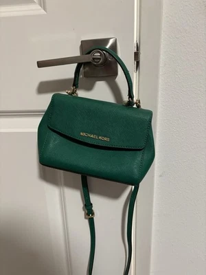 Bolso Bandolera Michael Kors Mini Ava Cuero Saffiano, Extra Pequeño Foto 1 de 4