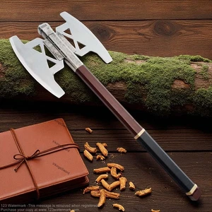 Hacha de Batalla de Gimli Hecha a Mano utilería Señor de los Anillos Doble Borde Regalo de Navidad - Imagen 1 de 2