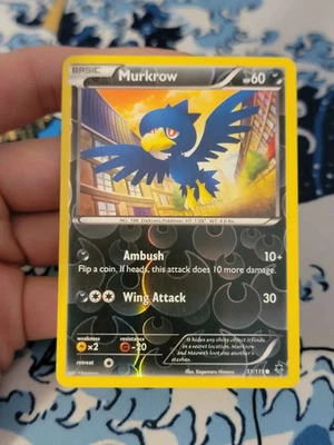 Pokemon TCG - Phantom Forces - Murkrow - 51/119 - Reverse Holo LP - Image 1 of 2