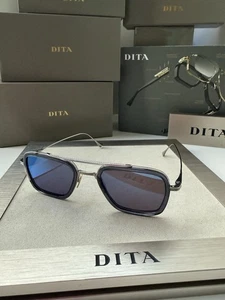 DITA FLIGHT 006 7806 A Sonnenbrille schwarz palladium silber blau verspiegelt ORIGINAL - Bild 1 von 9