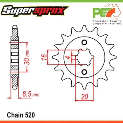 New SUPERSPROX Front & Rear Sprocket Kit For HUSQVARNA WR125 125cc - Изображение 1 из 4