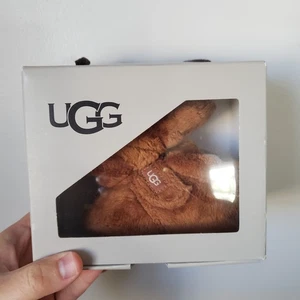 UGG Shoes Size 2 / 3 Baby Brown Crib Shoes Bixbee (6-12) Chestnut Slippers - Picture 1 of 6