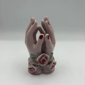 Vintage Hands & Flowers Planter Vintage MCM Porcelain - Picture 1 of 7