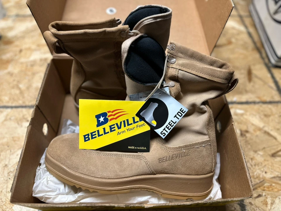 Belleville 330 DES ST Hot Weather Steel Toe Flight Boots Men's Sz 11.5 W