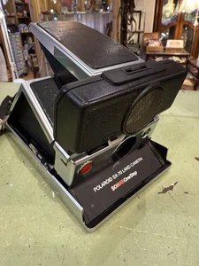 Polaroid SLR 680 Land Camera Sonar OneStep schwarz Leder ungetestet - Bild 1 von 9