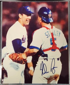 Nolan Ryan Signed 8x10 Photo Texas Rangers New York Mets Astros Angels HOF COA - Picture 1 of 4