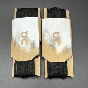 On Cloud Ersatzpaket 2 Paar Schnürsenkel SCHWARZ für Laufschuhe Neu - Bild 1 von 2