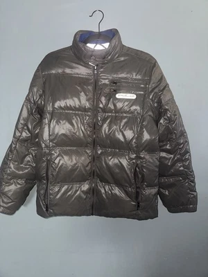 Polo Ralph Lauren Youth XL Down Puffer Jacket Gray Packable Winter Coat 14-16 - Image 1 of 4