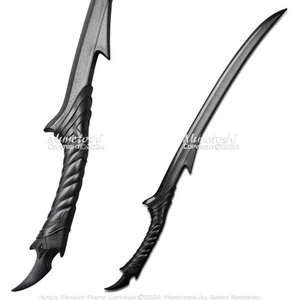Munetoshi 33.5" Polipropileno Negro Elfo Espada Anillos Señor Fantasía Medieval - Imagen 1 de 5