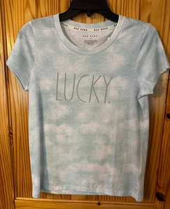 Ladies Rae Dunn Lucky Tee Top Shirt Sz XS - Picture 1 of 2