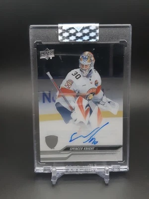 2023-24 UD Clear Cut Spencer Knight Auto #CC-SK Florida Panthers - Image 1 of 2