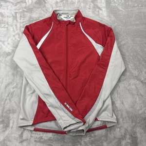 Vintage 2005 Pearl Izumi Damen-Radjacke mit durchgehendem Reißverschluss Größe Small grau rot - Bild 1 von 12