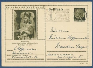Dt. Reich 1934 Bildpostkarte Magdeburg P 236 gebraucht (X41448) - Picture 1 of 1