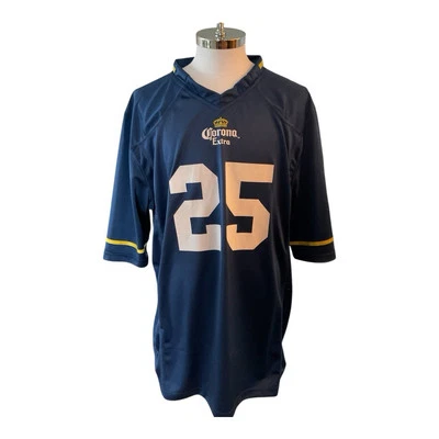 Jersey Corona Extra Para Hombre Talla 2X Poliéster Azul Marino 25 Malla Logo Lateral Foto 1 de 4
