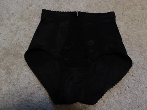 Coco Secret Black Satin with Lace Panty Girdle Size Small - Picture 1 of 5