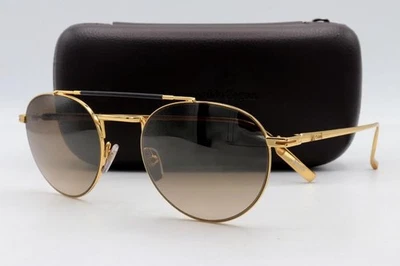 Ermenegildo Zegna EZ 0140 Sunglasses Gold Black 30G Authentic 52mm - Image 1 of 4
