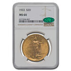 1922 $20 St Gaudens Gold Double Eagle MS-64 NGC CAC