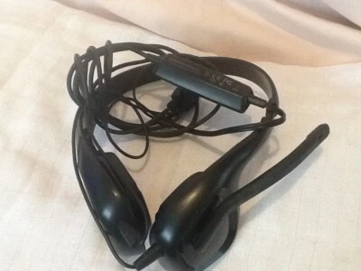 Plantronics Audio 628 USB Black PC USB Stereo Wired Noise Cancel Mic Headset - Image 1 of 4