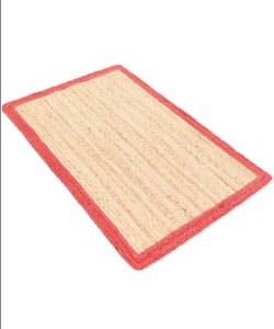 Runner Jute Rug Natural Handmade 100% Natural Jute Area Carpet Reversible Rug - Picture 1 of 5