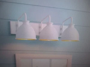 Hampton Bay Tallulah 24 in. 3-Light White Bathroom Vanity Light - 51899 - Picture 1 of 5