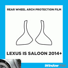 Pour Lexus Is 4-Door Saloon 14 + Transparent Roue Arrière Arc Protection Film