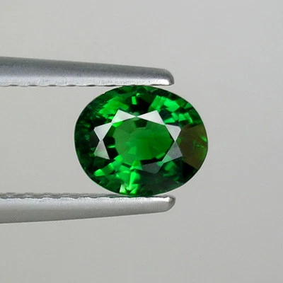 0,63 карата - ПРЕКРАСНЫЙ ЛУЧШИЙ ЗЕЛЕНЫЙ ХРОМ - НАТУРАЛЬНЫЙ ХРОМ ТУРМАЛИН овальный 1637 RSB - Изображение 1 из 2