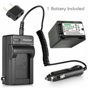 1x Kastar Battery and 1x Normal Charger for Panasonic VW-VBT380 HC-WXF991 W850 - Picture 1 of 6
