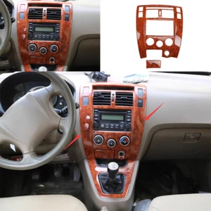 For Hyundai Tucson 2005-2009 Wood Grain Peach Middle Air Outlet Vent Cover Trim - Picture 1 of 8