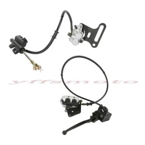 Front + Rear Hydraulic Brake Caliper Cylinder for 10'' Wheel CRF50 Pit Dirt Bike - Picture 1 of 12