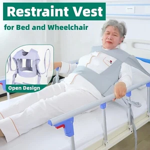 Open Design Bed Restraint Suits Wheelchair Restraint Belt, Restraint Vest- Large - Picture 1 of 4