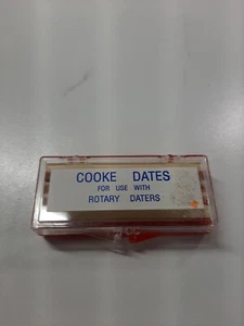 Vintage Removable Dates for Cooke Rotary Date Ink Stamp Jan.- Dec. - Picture 1 of 2
